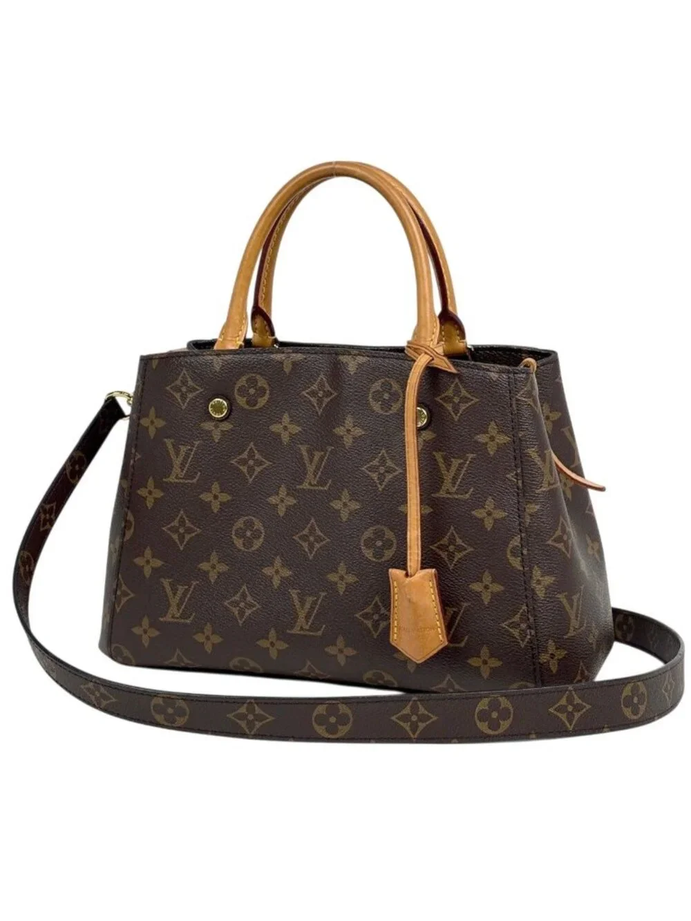 Louis Vuitton Montaigne BB 2-Way Shoulder Bag Monogram Brown